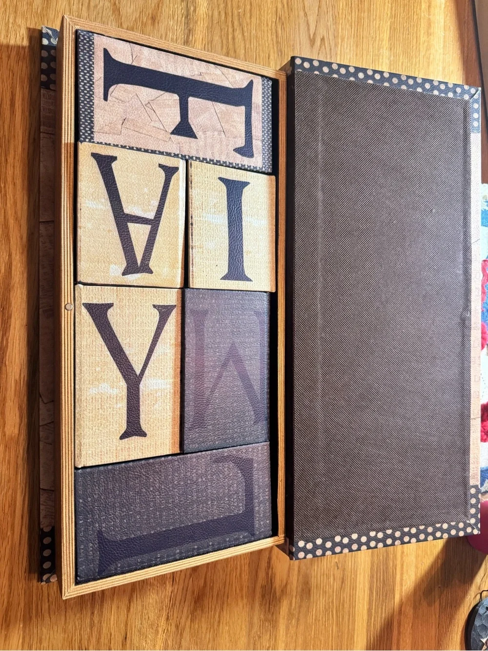 Family Block Sign Set religious no flaws